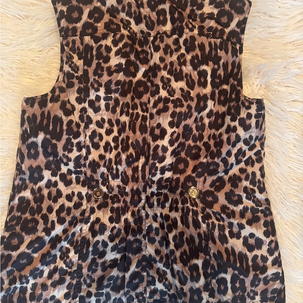 Leopard Print Reversible Vest - image 1